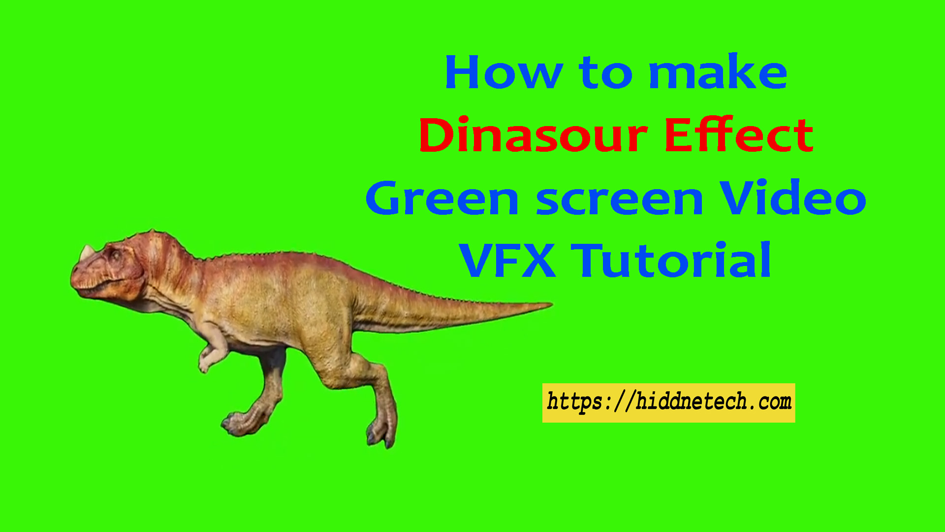 Dinasour Green screen Video Effects | VFX Editing Tutorial